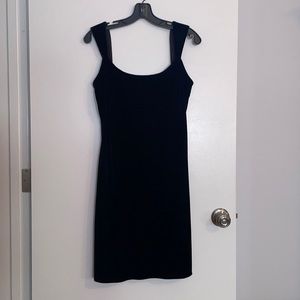 Vintage Onyx Nite by Wendy’s Chaitin Black Velvet Cap Sleeve Mini Dress